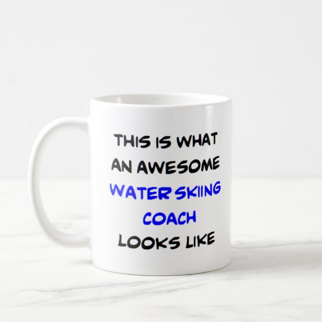 vatten skidbuss, fantastisk kaffemugg (Vänster)