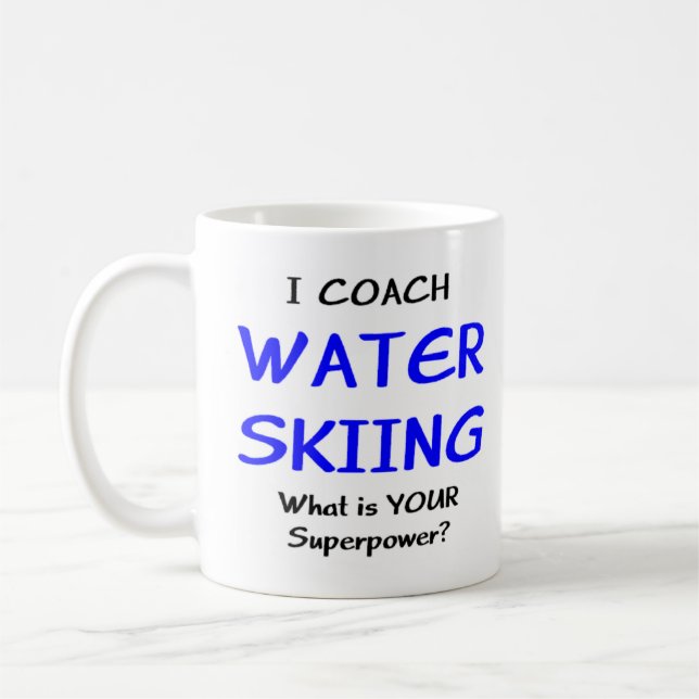 vatten skidbuss kaffemugg (Vänster)