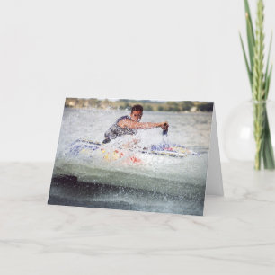 Vatten skidsommar roligt kort