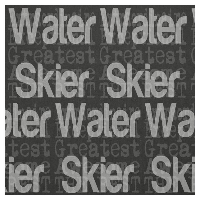 Vatten Skier Extraordinaire Tyg (Provkarta)