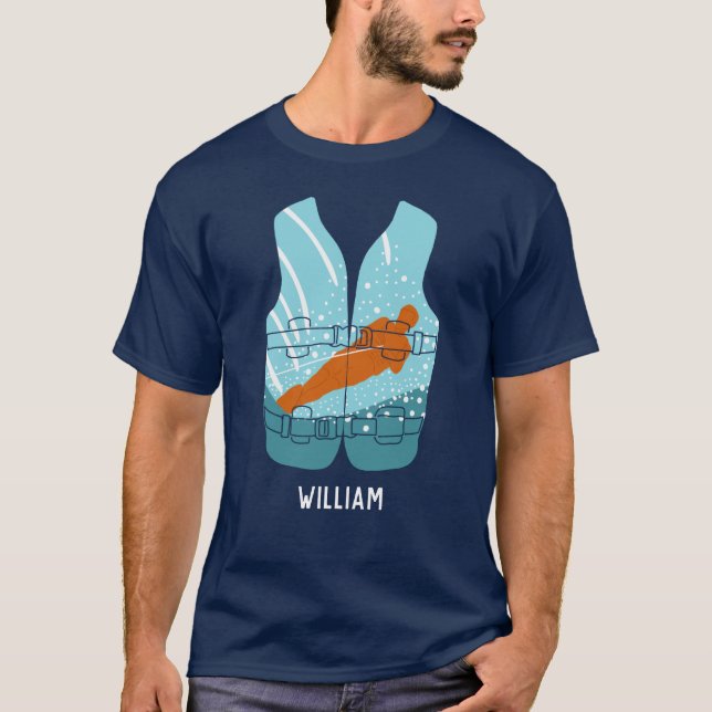 Vatten Skiing Life Jacka Graphic Personlig T Shirt (Framsida)