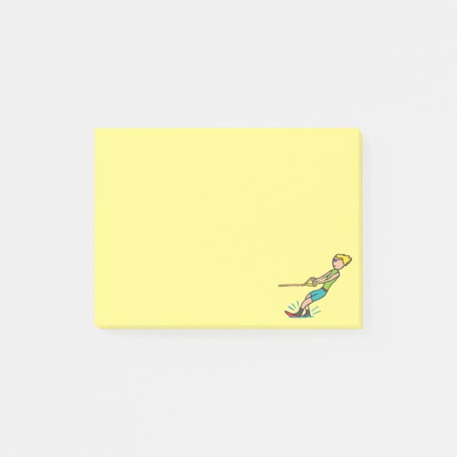Vatten Skiing Post-it Block (Framsida)