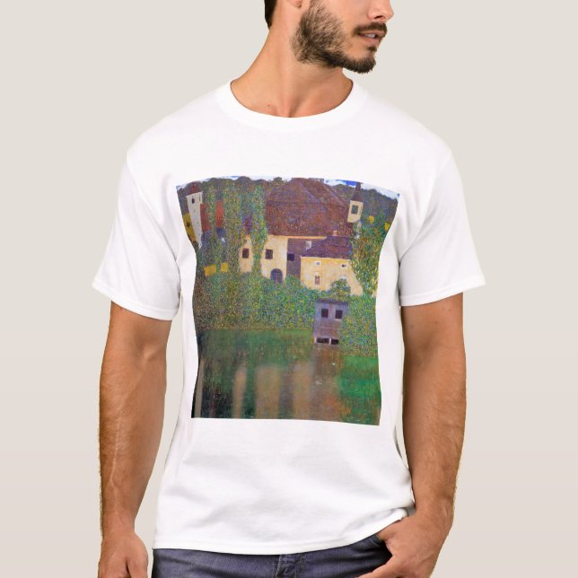 Vatten slott, Gustav Klimt T Shirt (Framsida)