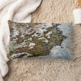 Vatten som går genom Snö Dekorativ kudde