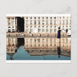 Vatten Spegel i Bordeaux Vykort