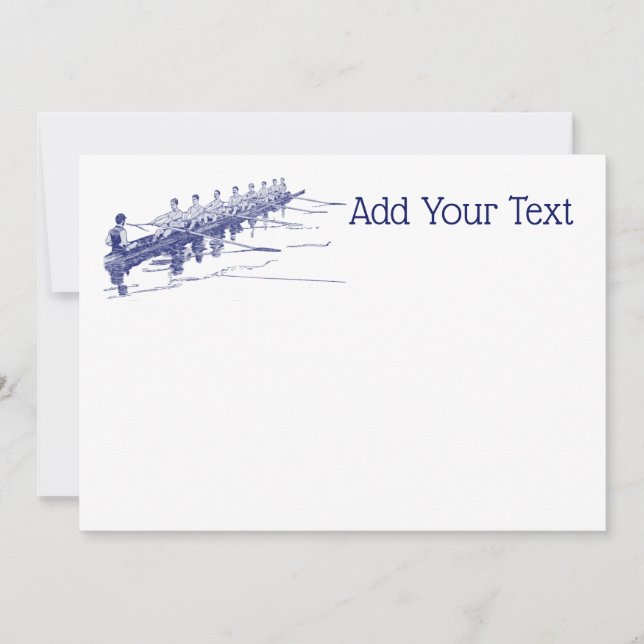 Vatten sport för besättningsgrupp för blå roving # (Framsida)