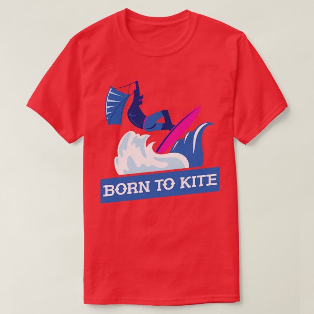 Vatten sport Funny Kiteboarder Gift Kitesurfing T Shirt (Design framsida)