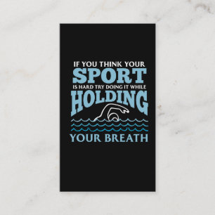 Vatten sport Hobby Swimmer Swimming Visitkort