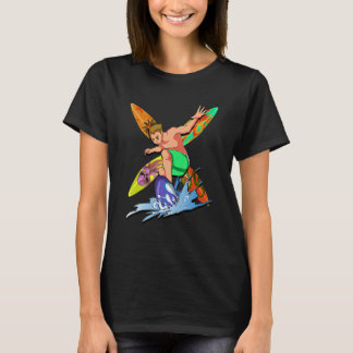 Vatten sport Surfa Surfboardi Vågar Surfboardi T Shirt
