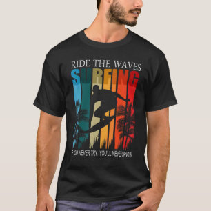 Vatten sport våghuvuden på vatten-vågen t shirt