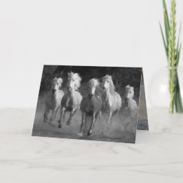 Vatten Springa-hälsningskort Kort