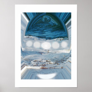 Vatten-sprit i en droplet poster