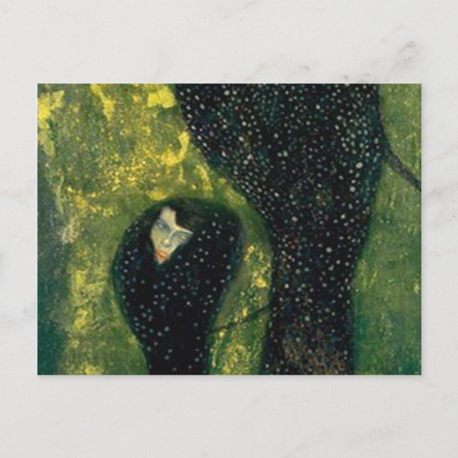 Vatten Sprites 1899 Gustav Klimt Vykort (Framsida)