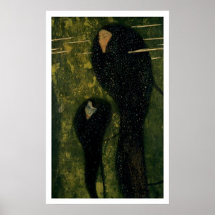 Vatten Sprites, 1899 (olja på arbetsyta) Poster