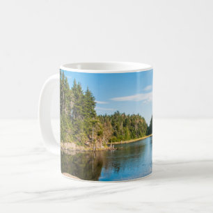Vatten Spruce Sjö Quebec, Kanada Kaffemugg