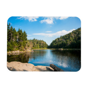 Vatten Spruce Sjö Quebec, Kanada Magnet
