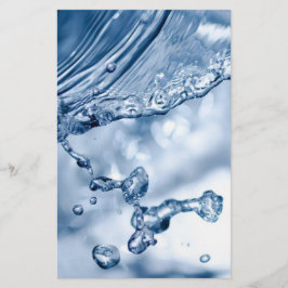 Vatten Stänk Brevpapper
