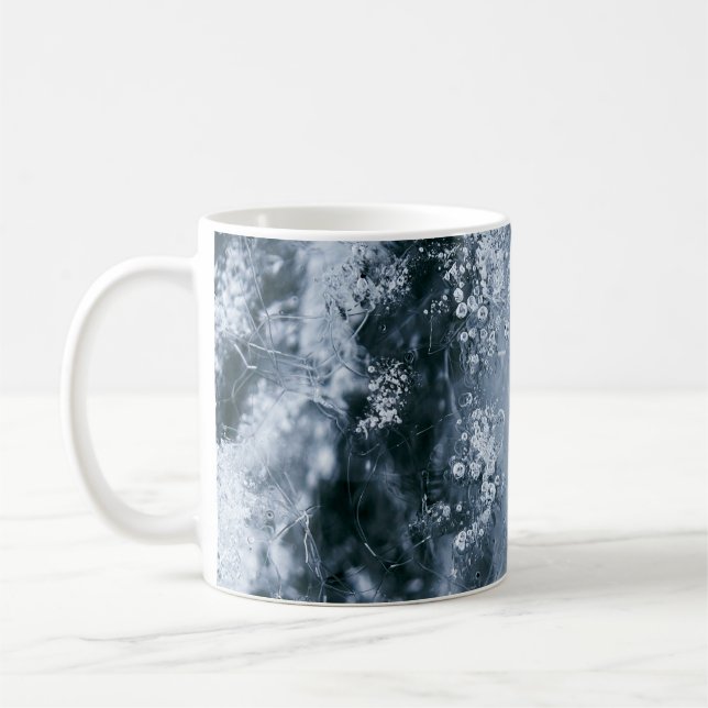 Vatten stänk mot vit bakgrund kaffemugg (Vänster)