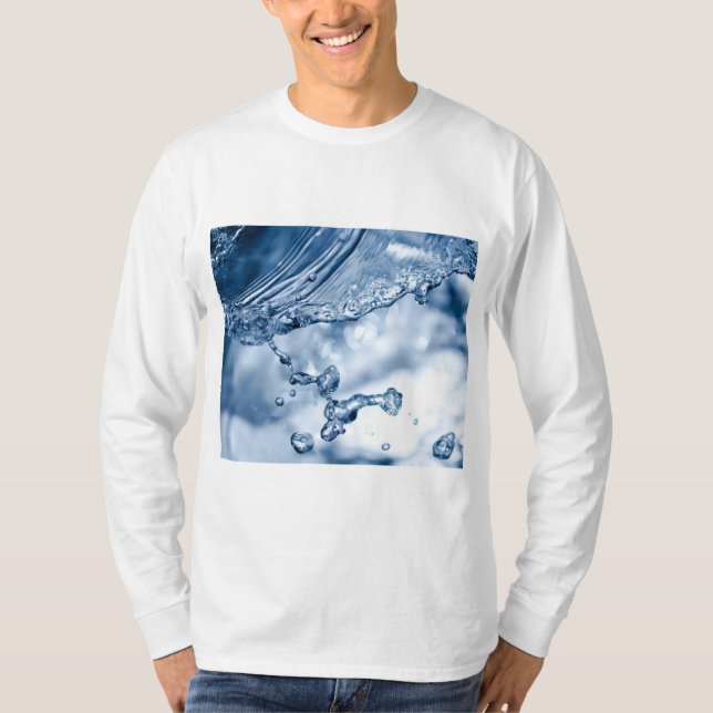 Vatten Stänk T Shirt (Framsida)
