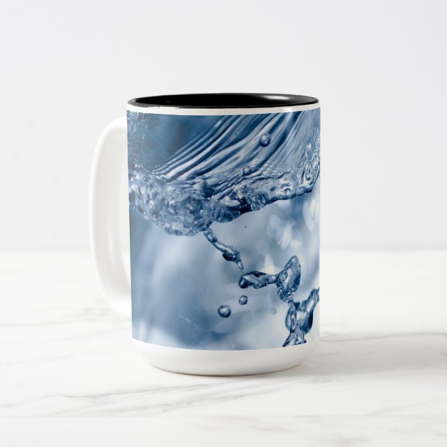 Vatten Stänk Två-Tonad Mugg (Framsida vänster)