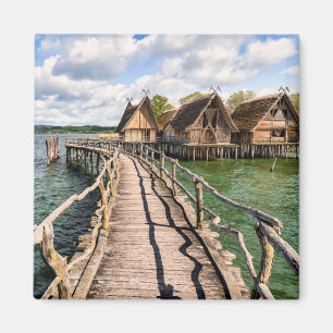 Vatten Stilhus över Vatten Magnet