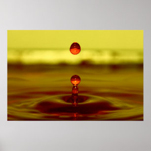 Vatten tappar poster