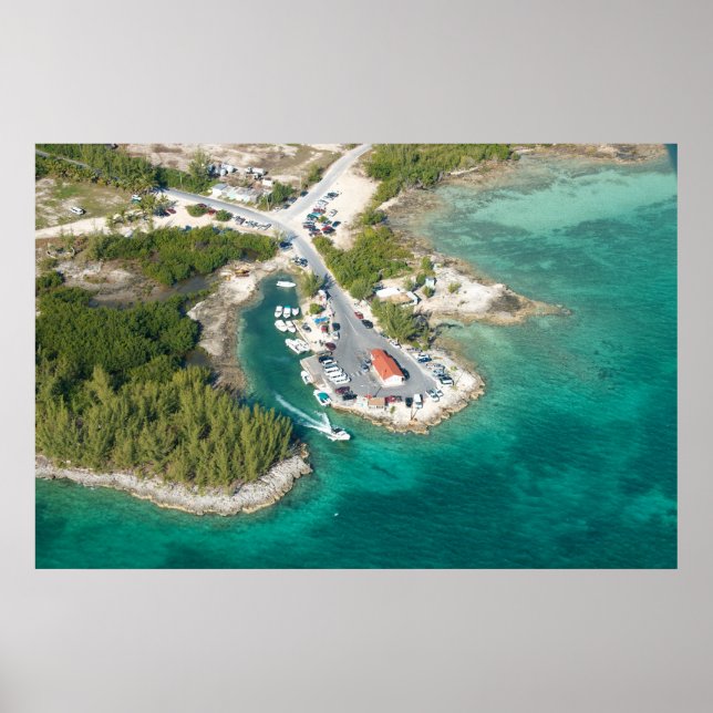 Vatten Taxi till Harbour Island, Bahamas Poster (Framsidan)