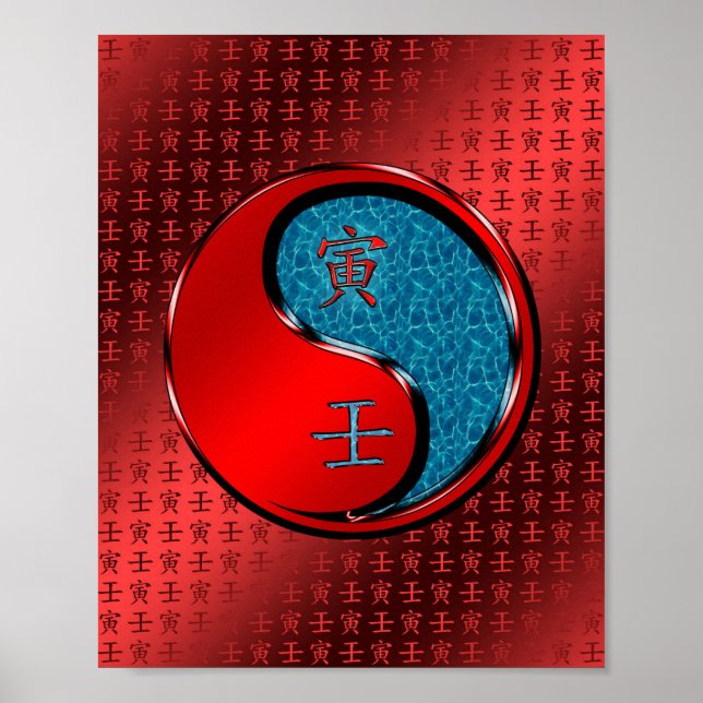 Vatten tigeråret poster (Framsidan)