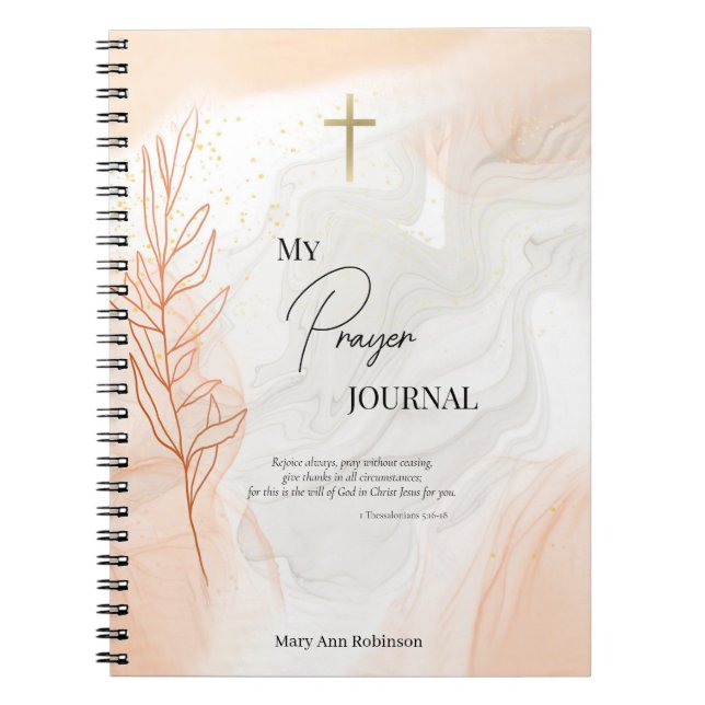 Vatten till Light-ortodox Christian Prayer Journal Anteckningsbok (Framsidan)