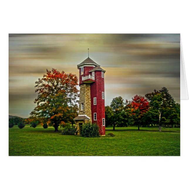 Vatten Torn Hälsningskort (Framsidan Horizontal)