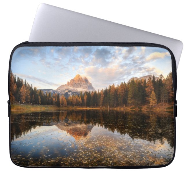 Vatten | Tre Cime Di Lavaredo Italien Laptop Fodral (Framsidan)