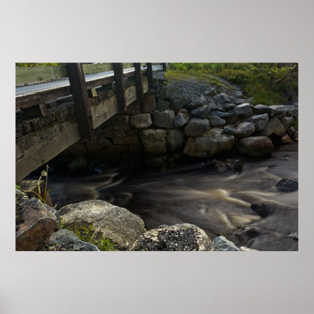Vatten Under bran Bridge skriver du ut Poster (Framsidan)