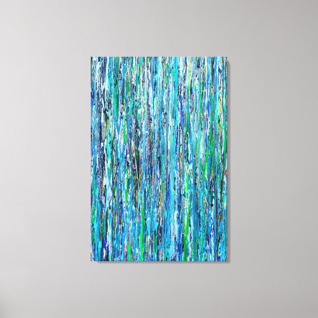 Vatten under Bridge 24x36 Wrapped Canvas (Framsida)