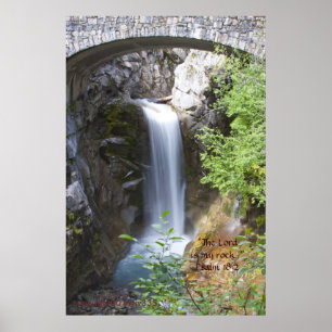 Vatten under Bridge Skriv ut med skriptverse Poster