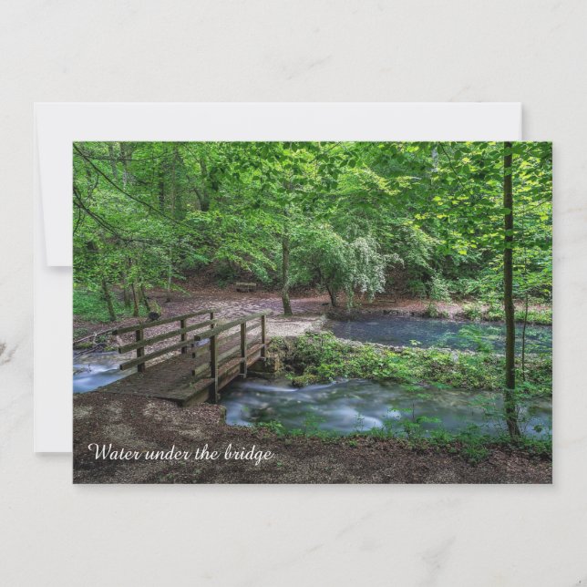 Vatten under bron Fotokort (Framsida)