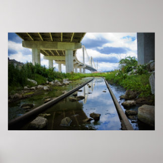 Vatten under bron poster
