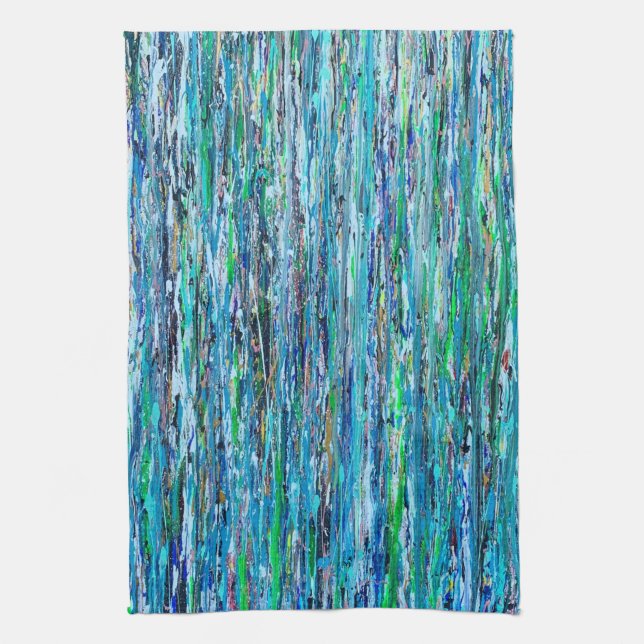 Vatten under bryggan Kitchen Towel Kökshandduk (Vertikal)