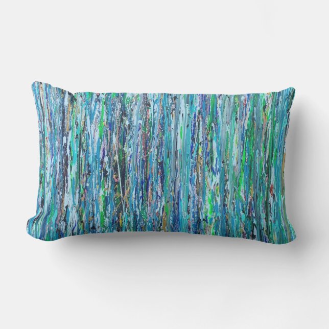 Vatten under bryggan utanför ländryggen Dekorativ  Lumbarkudde (Framsida)