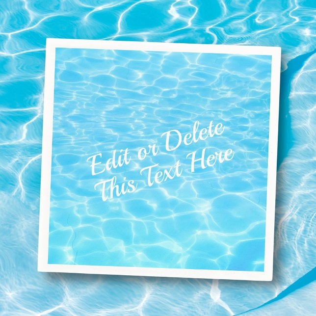 Vatten vid strupen Bassäng party vid Beach party S Pappersservett (Skapare uppladdad)