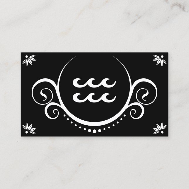 vatten vinkara akvarier visitkort (Framsida)