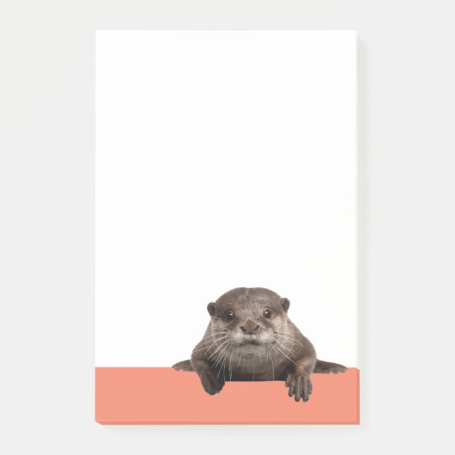 Vatten Weasels - Cute Otter Post-it Block (Framsida)