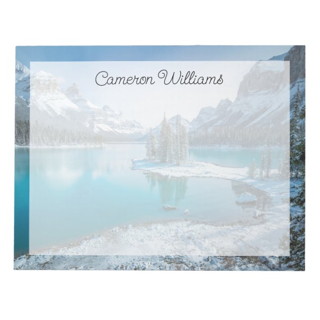 Vatten | Winter Jasper National Park, Kanada Anteckningsblock (Framsida)