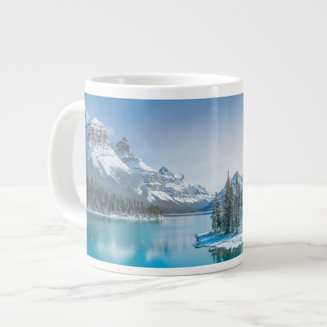 Vatten | Winter Jasper National Park, Kanada Jumbo Mugg (Framsida vänster)