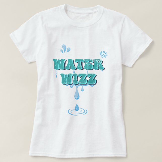 Vatten Wizz Funny Helgdagars Vacation T Shirt (Design framsida)