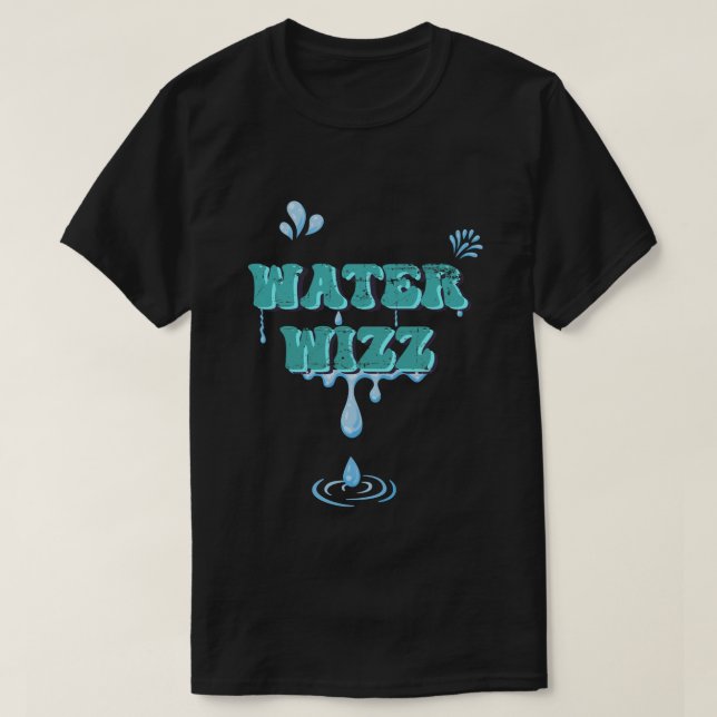 Vatten Wizz Funny Helgdagars Vacation T Shirt (Design framsida)