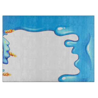 Vatten x ljus dekorativt 15-tums x 11-tums glas