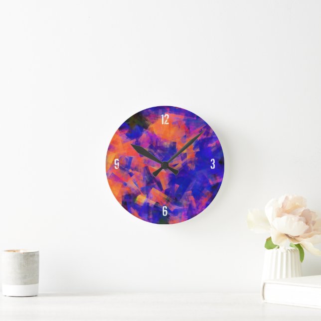 VATTENABSTRAKT 1 RUND KLOCKA (Hem)