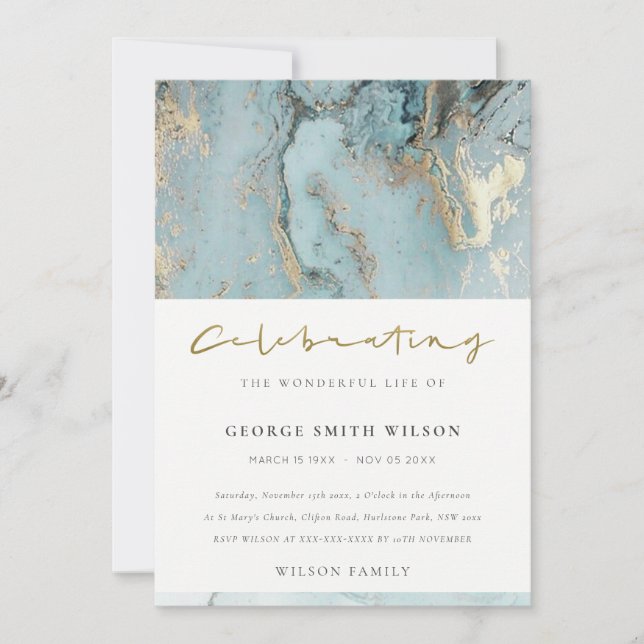 VATTENAGATE CELEBRATING MEMORIAL SERVICE INBJUDAN (Framsida)