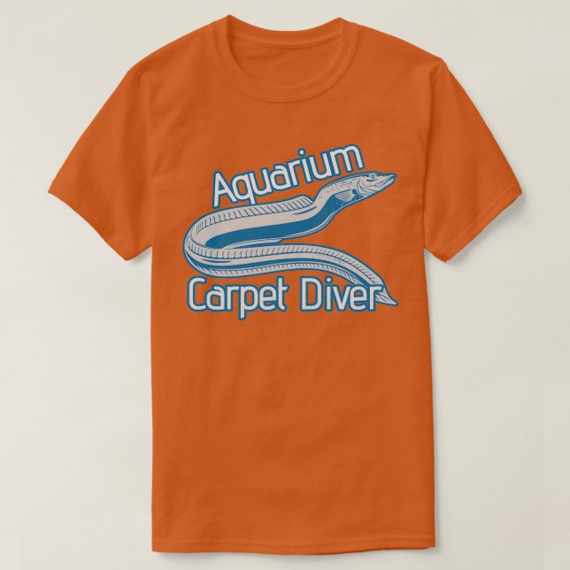 Vattenål Eel Carpet Diver Däck Track Eel Fire Eel T Shirt (Design framsida)