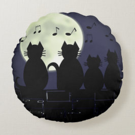 Vattenavvänjning med månljus rund kudde